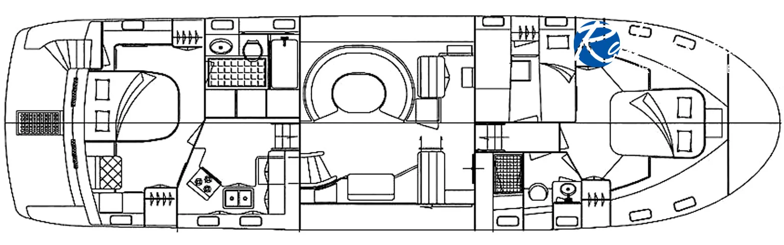 Trader 535 Skitze des Layout