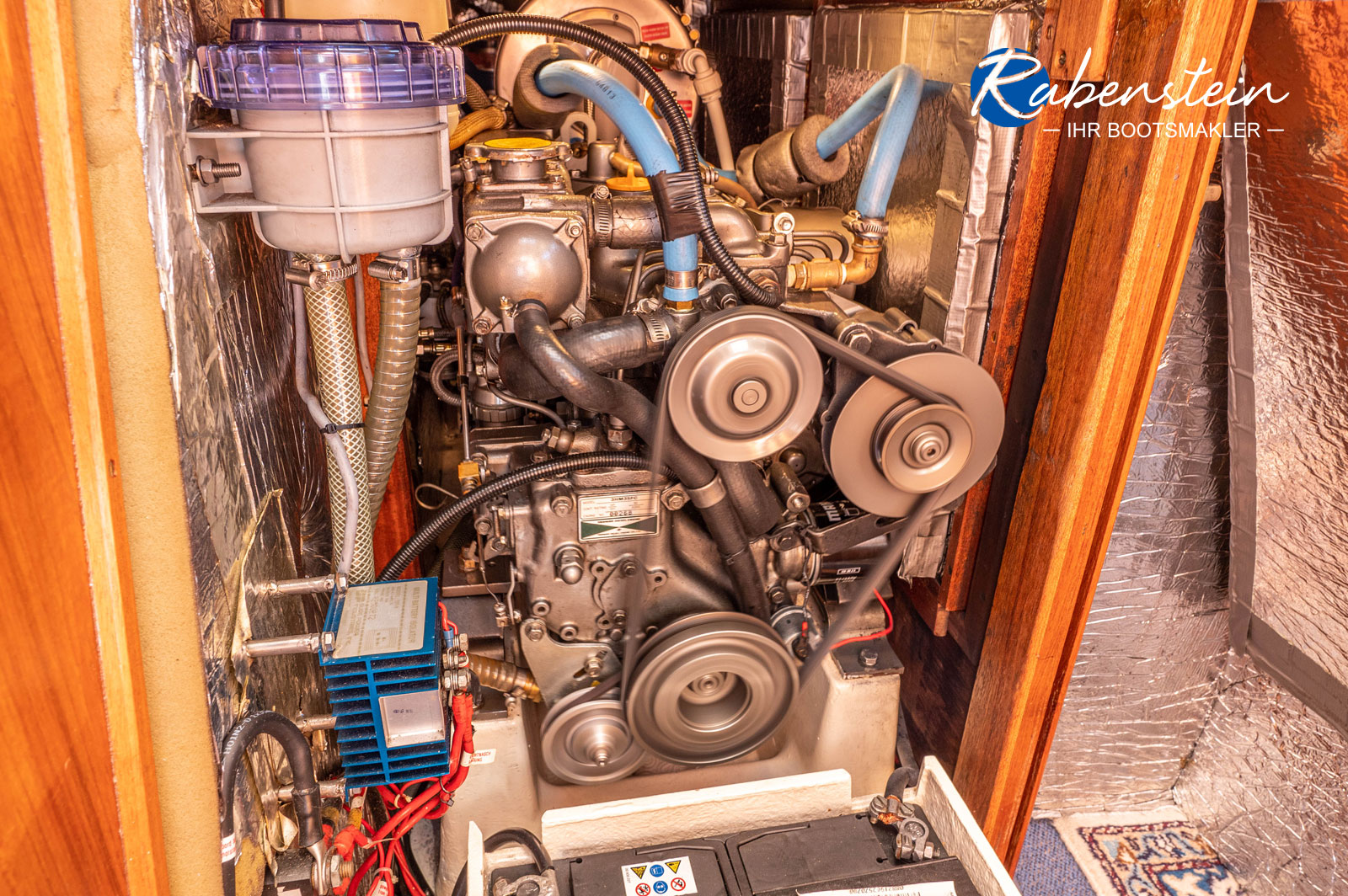 Here the running engine of a Bianca 360