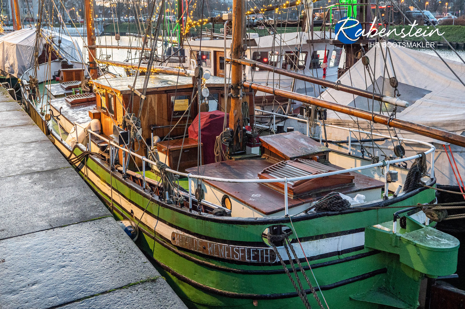The traditional ship Mathilde is for sale